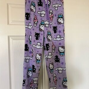 Sanrio Hello Kitty Soft Pyjamas PJ Bottoms Pajamas Nightwear Sanrio Purple Small
